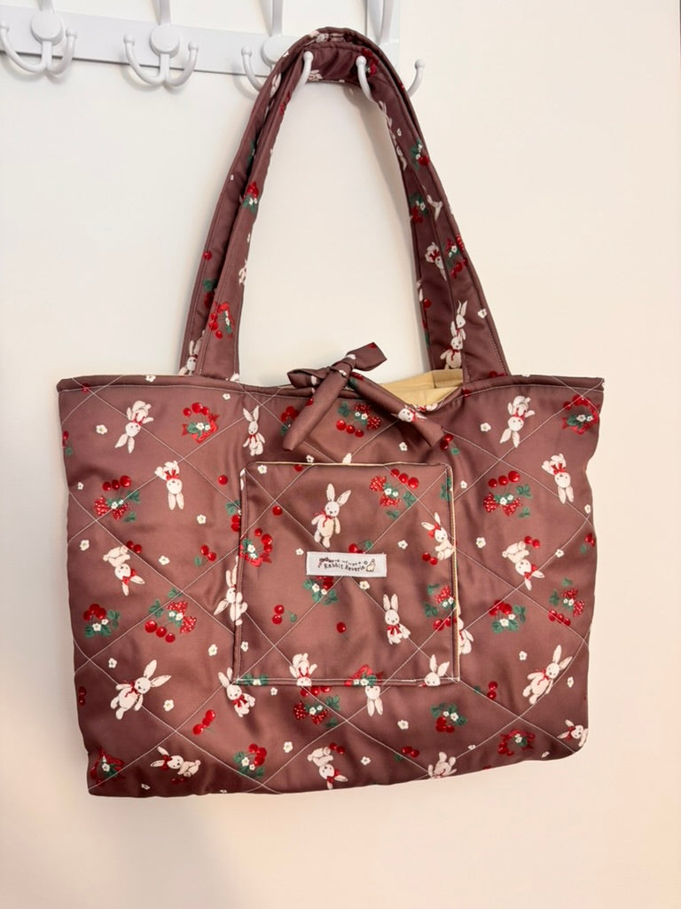Cherry Bunny Tote Bag (Reserved)